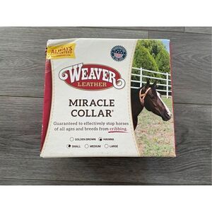 Brand New Weaver Leather Horse Collar Havana Brown Small Cribbing